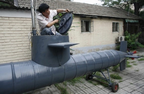 Chinese home-made submarine